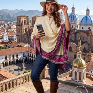 PREMIUM EMBROIDERED COTTON CAPE